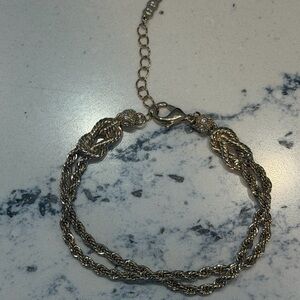 NWOT Clarion-Pell Princess Grace Kelly Collection Gold-tone rope bracelet